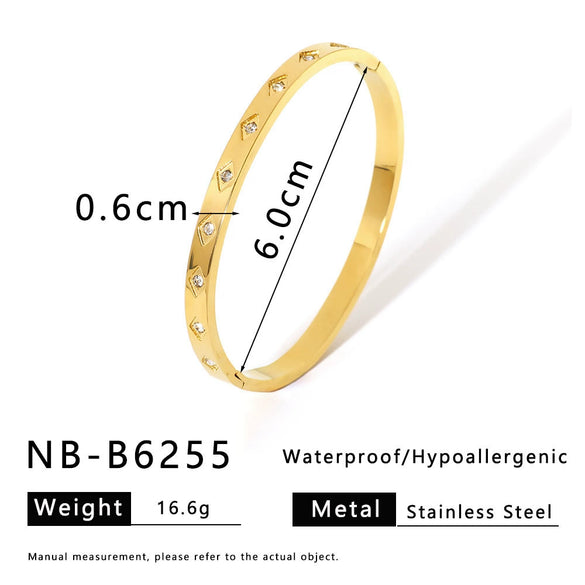 Star Moon Eye Bamang Star Bracelet Stainless Steel 18K Gold Plated Electroplated Jewelry