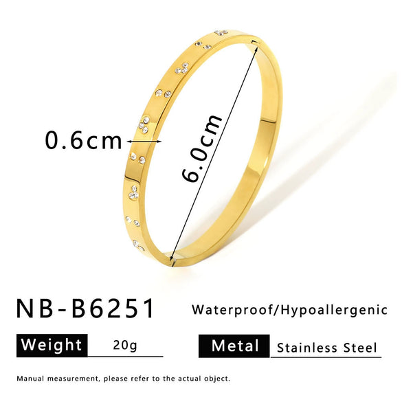 Star Moon Eye Bamang Star Bracelet Stainless Steel 18K Gold Plated Electroplated Jewelry