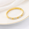 Starry Khaki Steel Bracelet Electroplated Fashion Jewelry