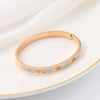 Starry Khaki Steel Bracelet Electroplated Fashion Jewelry