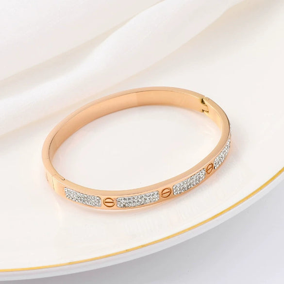 Starry Khaki Steel Bracelet Electroplated Fashion Jewelry