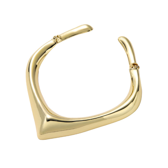 Statement Geometric Curved Horn Choker Necklace In Zinc Alloy Unisex Personality Jewelry