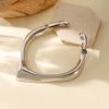 Statement Geometric Curved Horn Choker Necklace In Zinc Alloy Unisex Personality Jewelry