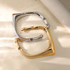 Statement Geometric Curved Horn Choker Necklace In Zinc Alloy Unisex Personality Jewelry