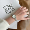 Steel Belt Quartz Watch Alloy Case Ordinary Glass Mirror Cold Style Retro Artistic For Female Students