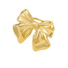 Steel Bow Ring And Scarf Buckle With Electroplating Fashion For Women