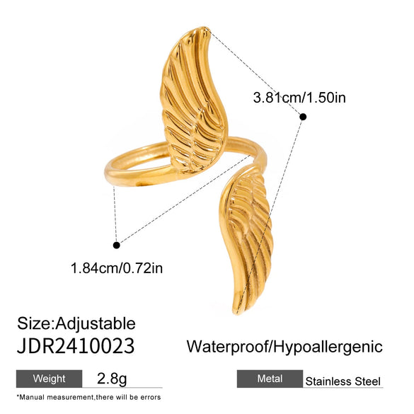 Steel Geometric Electroplated Ring Jewelry For Women