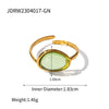 Steel Geometric Electroplated Ring Jewelry For Women