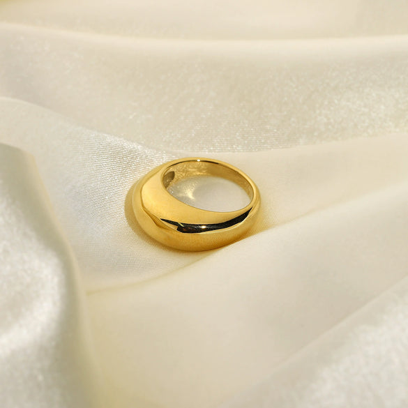 Steel Geometric Electroplated Ring Jewelry For Women