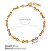 Steel Necklace Gold Plated Fashion Exaggerated Design All Match For Men And Women