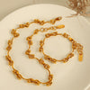Steel Necklace Gold Plated Fashion Exaggerated Design All Match For Men And Women