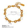 Steel Necklace Gold Plated Fashion Exaggerated Design All Match For Men And Women