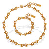 Steel Necklace Gold Plated Fashion Exaggerated Design All Match For Men And Women