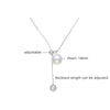 Sterling Silver 18K Gold Plated White Gold Plated Elegant Polishing Drawstring Inlay Solid Color Pearl Necklace