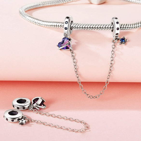 925 Sterling Silver Accessories Beads Life Tree Dream Catcher Net Star Moon Charm Diy Jewelry Bracelet With Dripping Oil Design