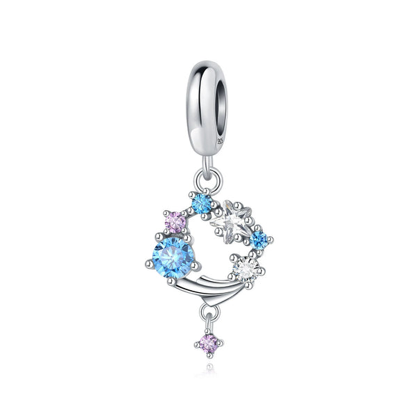 925 Sterling Silver Accessories Beads Life Tree Dream Catcher Net Star Moon Charm Diy Jewelry Bracelet With Dripping Oil Design