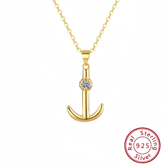 Sterling Silver Anchor Necklace Original Design Jewelry