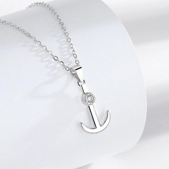 Sterling Silver Anchor Necklace Original Design Jewelry