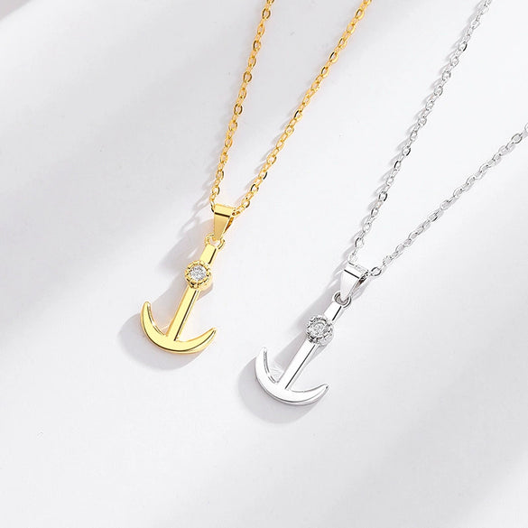 Sterling Silver Anchor Necklace Original Design Jewelry
