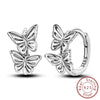 925 Sterling Silver Animal And Heart Shape Earrings For Women With Electroplating Fashion Cute Jewelry