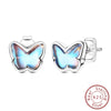 925 Sterling Silver Animal And Heart Shape Earrings For Women With Electroplating Fashion Cute Jewelry
