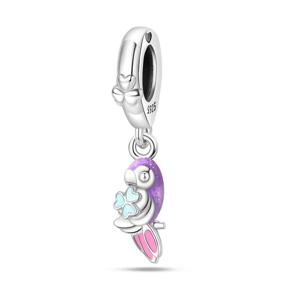 925 Sterling Silver Animal Beads Charm Diy Bracelet Accessories With Dripping Oil Hot Style