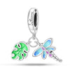 925 Sterling Silver Animal Beads Charm Diy Bracelet Accessories With Dripping Oil Hot Style