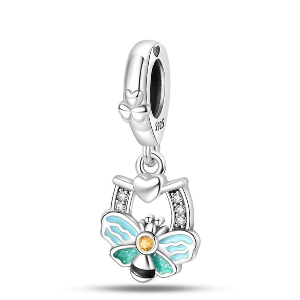 925 Sterling Silver Animal Beads Charm Diy Bracelet Accessories With Dripping Oil Hot Style