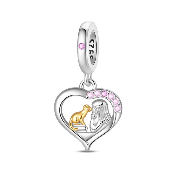 925 Sterling Silver Animal Beads Charm Diy Jewelry Accessories Bracelet Dripping Oil Style