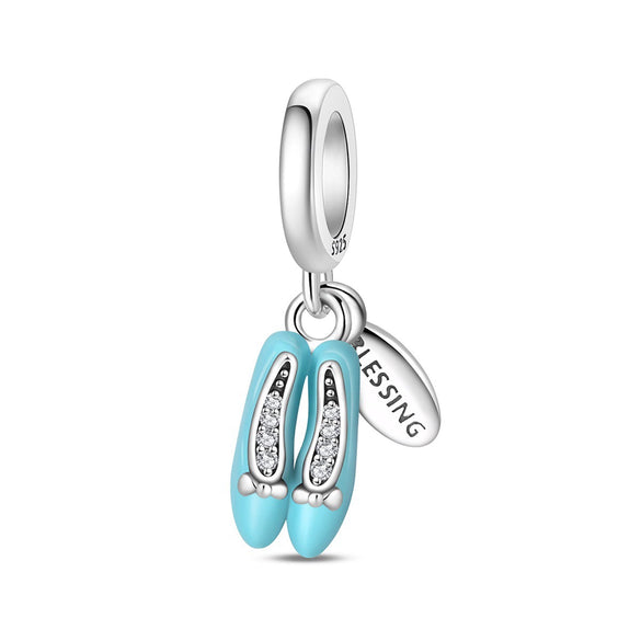 925 Sterling Silver Animal Charm Pendant Beads Diy Jewelry Bracelet Accessories With Dripping Oil Design