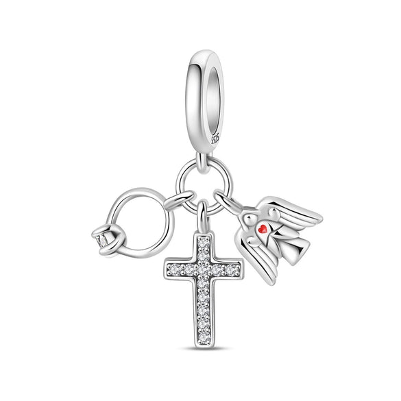 925 Sterling Silver Animal Charm Pendant Beads Diy Jewelry Bracelet Accessories With Dripping Oil Design