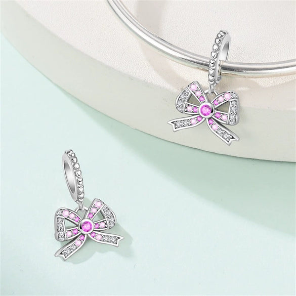925 Sterling Silver Animal Charm Pendant Beads Diy Jewelry Bracelet Accessories With Dripping Oil Design