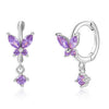 925 Sterling Silver Animal Diamond Pierced Screw Earrings