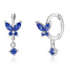 925 Sterling Silver Animal Diamond Pierced Screw Earrings