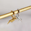 925 Sterling Silver Animal Parrot Diamond Earrings For Women