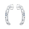 925 Sterling Silver Animal Zodiac Star Moon Earrings Electroplated Women's Fashion Jewelry