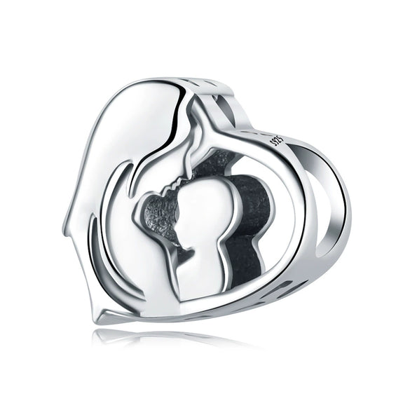 Sterling Silver Beads Diy Jewelry Accessories Bracelet Pendant With Dripping Oil Design For Boys And Girls