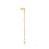 Sterling Silver Bow Zircon Earrings Women's Simple Light Luxury Design