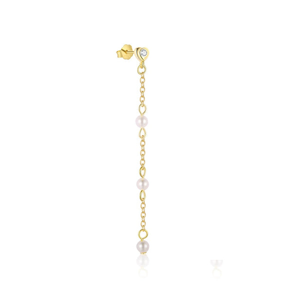 Sterling Silver Bow Zircon Earrings Women's Simple Light Luxury Design