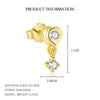 Sterling Silver Bow Zircon Earrings Women's Simple Light Luxury Design