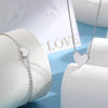925 Sterling Silver Bracelet And Necklace With Love Heart Water Drop Bell Dripping Oil Pendant For Women