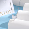 925 Sterling Silver Bracelet And Necklace With Love Heart Water Drop Bell Dripping Oil Pendant For Women