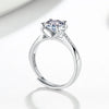 Sterling Silver Bull Head Ring With Moissanite Geometric Electroplated Adjustable Open Ring For Women