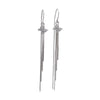 925 Sterling Silver Butterfly Bow Tassel Drop Earrings Light Luxury Fashion Animal Style Elegant Face Slimming Earrings For Women
