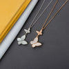 925 Sterling Silver Butterfly Pendant Necklace With Fritillaria Detail Electroplated Clavicle Chain Light Luxury Animal Style Jewelry For Women