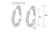 Sterling Silver Casual Simple Style GRA Certificate Inlay Geometric Moissanite Earrings