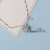 925 Sterling Silver Chalcedony Geometric Bracelet Light Luxury Vintage Women's All Match High End Niche Design