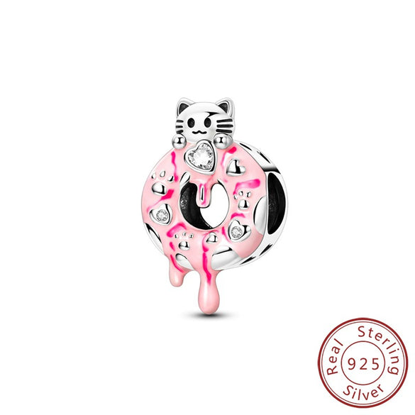 925 Sterling Silver Charm Beads Diy Accessories Bracelet With Coffee Cup Champagne Bicycle Perfume Charms And Dripping Oil Processing