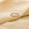 Sterling Silver Couple Ring With Electroplated Finish Simple Sun And Moon Design Adjustable Open Band