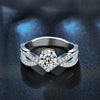 925 Sterling Silver Crown Diamond Ring With Micro Inlay For Women